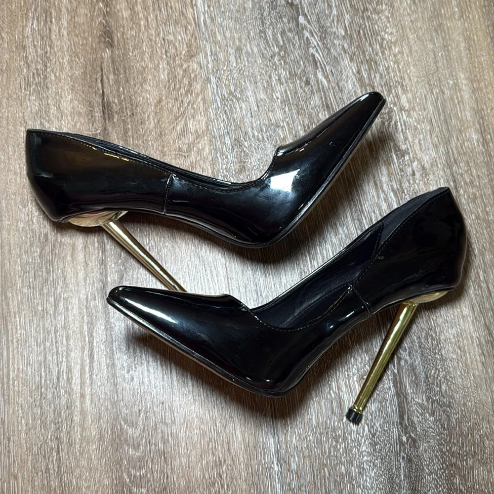 Fashion Nova Women’s Black Pointed Toe Stiletto Heels Size 8‎